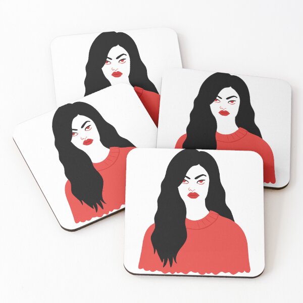 Item preview, Stylized Illustration of a Person with Black Hair and Red Sweater designed and sold by Creative88Art.