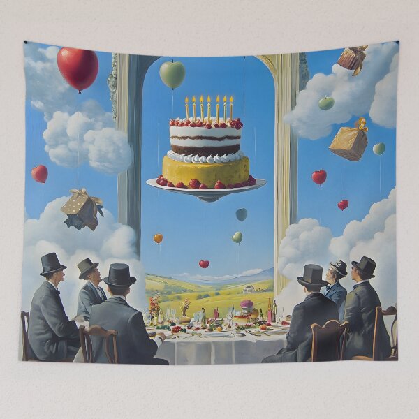 Item preview, Surreal Feast of Celebration designed and sold by AI-Only Creations.