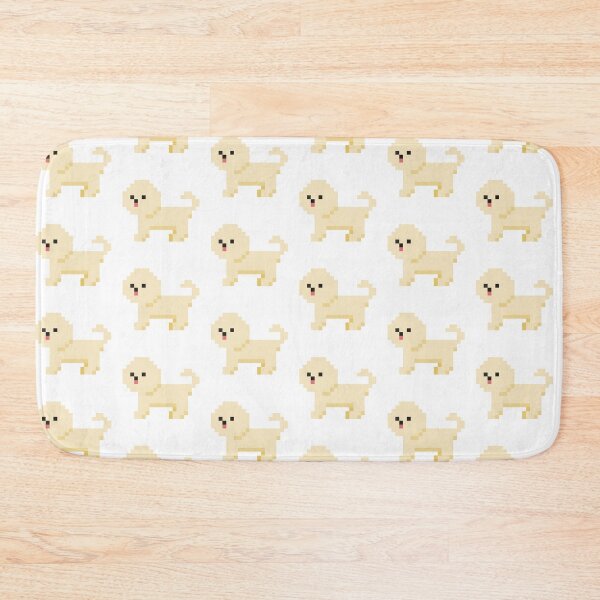 Item preview, Pixelated Golden Dog with a Happy Expression designed and sold by K1llexx.