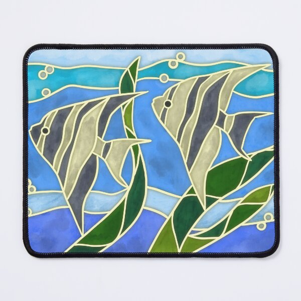 Item preview, Stained Glass Angelfish designed and sold by AnkersArt.
