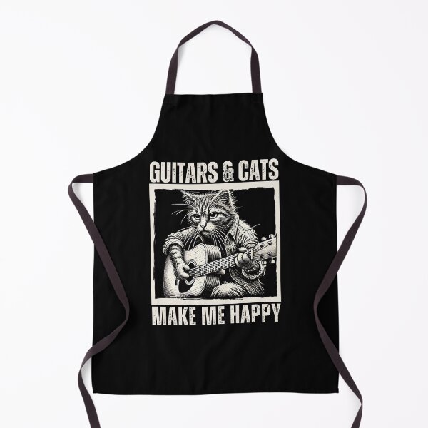 Item preview, Guitars & Cats Make Me Happy designed and sold by Boggy62.
