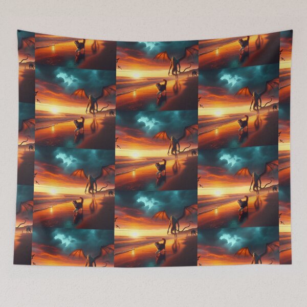 Item preview, sunset and cat,fantastic creature designed and sold by Dogandesighn.