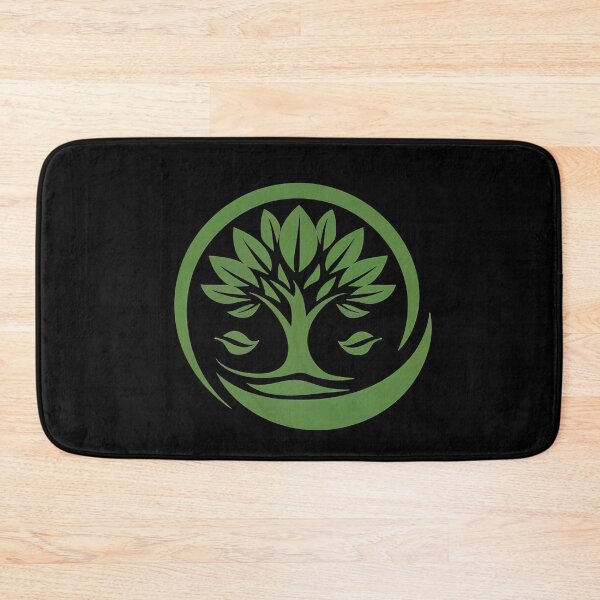 Item preview, Minimalist Green Tree Logo – Eco-Friendly Nature Symbol designed and sold by EmiBarDesign.