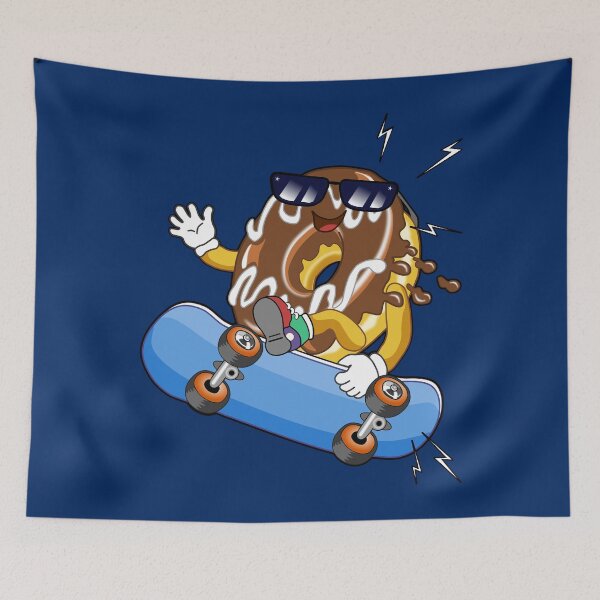 Item preview, Chocolate Donut Skateboard Skater designed and sold by LESSILU.