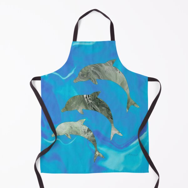 Item preview, Dolphins Diving - Flow Art / Pour Painting - jdp-07-0001 designed and sold by ANomadDesigns.