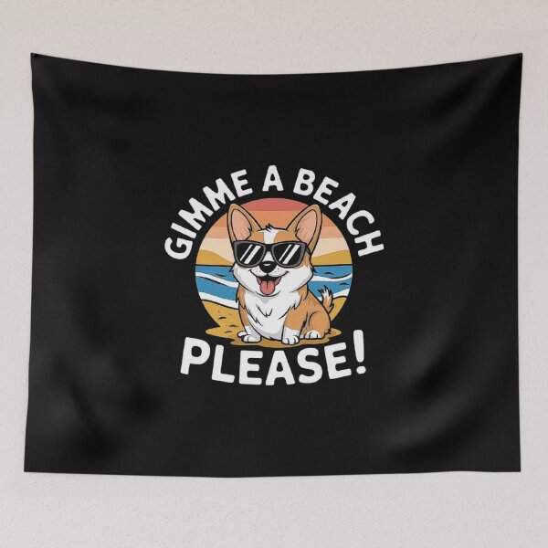 Item preview, Cute Corgi Beach Vacation - Funny Summer Dog Lover Gift designed and sold by love3617.