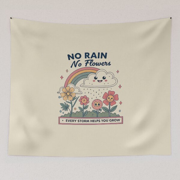 Item preview, No Rain, No Flowers designed and sold by SignumShop.