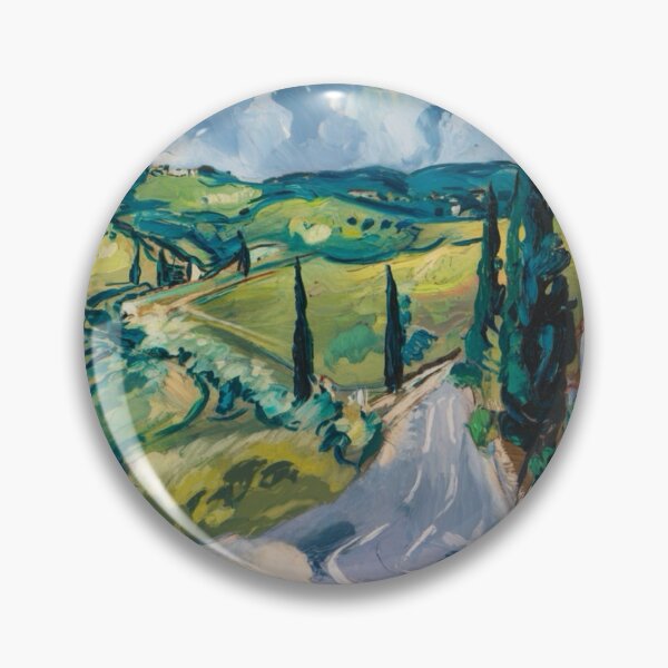 Item preview, Romantic Provence Landscape with Rolling Hills and Cypress Trees designed and sold by CARRAANN.