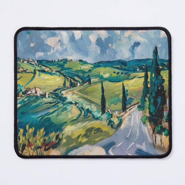 Item preview, Romantic Provence Landscape with Rolling Hills and Cypress Trees designed and sold by CARRAANN.