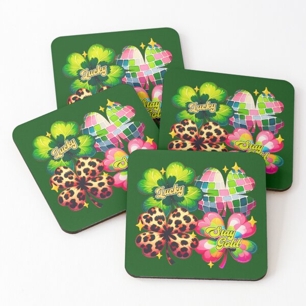 Item preview, Retro Lucky St. Patrick's Day Clovers designed and sold by Lovemountain.