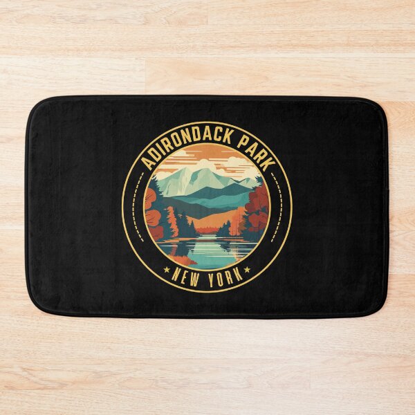 Item preview, Adirondack Park in New York, USA Travel Art Badge designed and sold by MaateoDesign.
