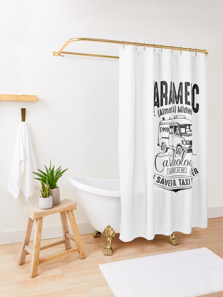Alternate view of Paramedic - Life Saver and Taxi Driver Shower Curtain