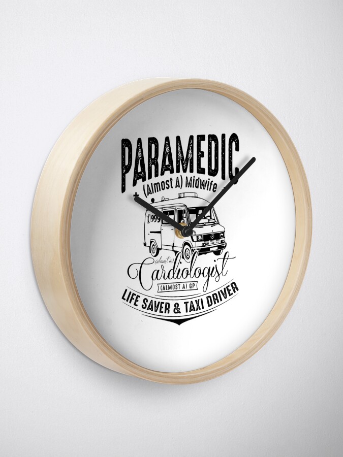 Alternate view of Paramedic - Life Saver and Taxi Driver Clock