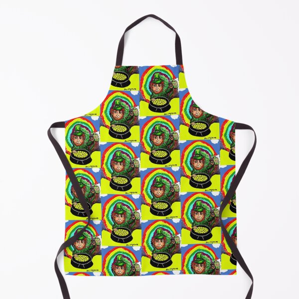 Item preview, Aos Sí The Leprechaun and his pot of gold designed and sold by The Art Queen Of Michigan .