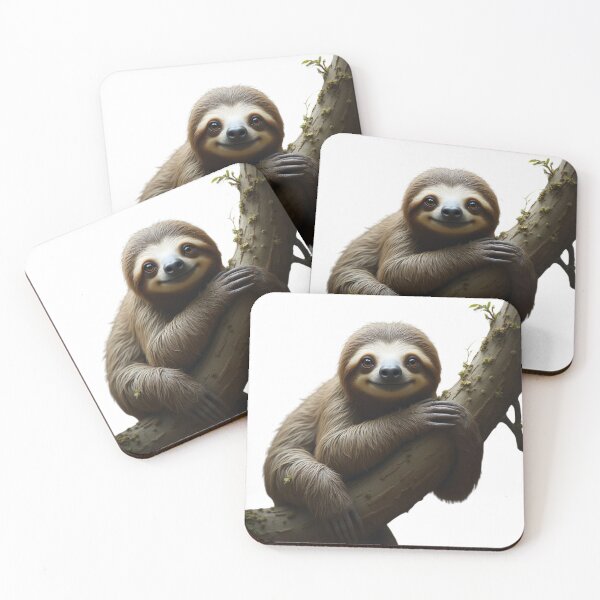 Item preview, The Smiling Peaceful Sloth designed and sold by Ink And Inspire.