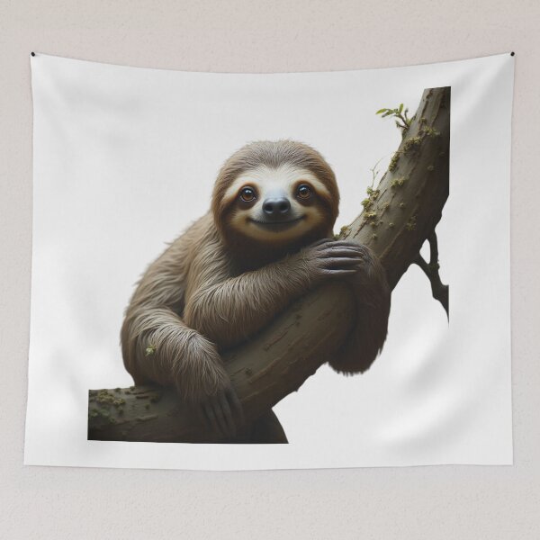 Item preview, The Smiling Peaceful Sloth designed and sold by Ink And Inspire.