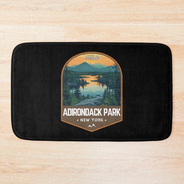 Item preview, Adirondack Park in New York, USA Travel Art Emblem designed and sold by MaateoDesign.