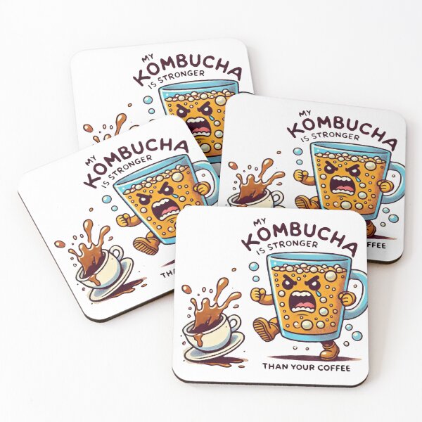 Item preview,  My Kambucha is stronger than your coffee, Kombucha Beats Coffee – Fermented Power T-shirt designed and sold by Merchdusa.