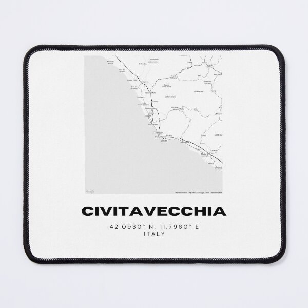 Item preview, Minimalist Civitavecchia Map Art - Italy City Coordinates Design designed and sold by RM-Journey.