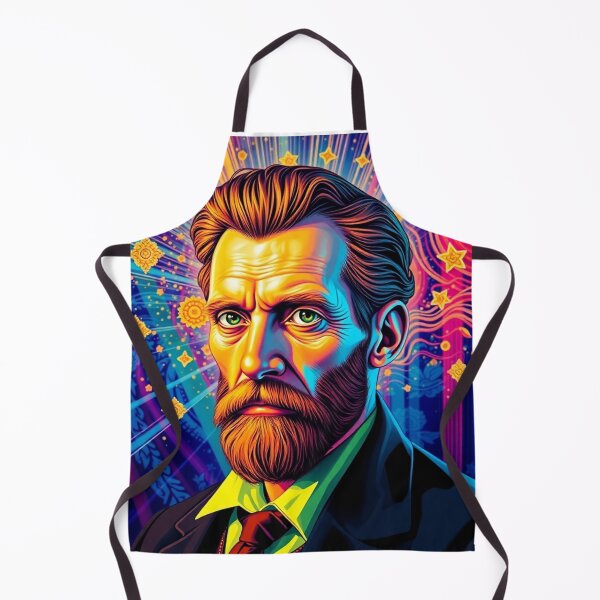 Vista previa del artículo con la obra «Autorretrato de Van Gogh en estilo pop art: retrato vibrante con colores brillantes y energía dinámica», diseñado y vendido por MiraboliK.