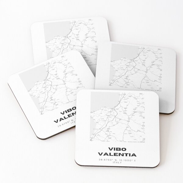 Item preview, Mapa minimalista de Vibo Valentia: diseño de coordenadas de la ciudad de Italia designed and sold by RM-Journey.