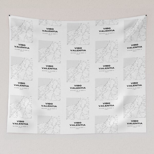 Item preview, Mapa minimalista de Vibo Valentia: diseño de coordenadas de la ciudad de Italia designed and sold by RM-Journey.