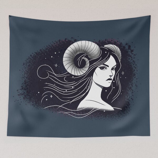Item preview, Ariella the Aries - Deep Navy designed and sold by MaryAura.