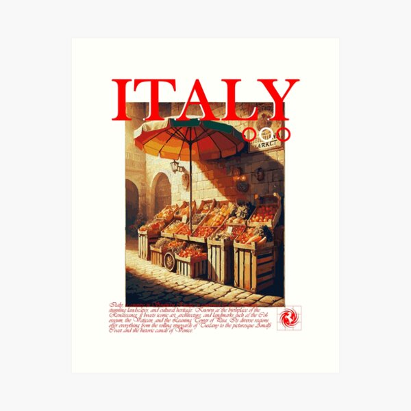 Item preview, Italy: Market of Sunlight designed and sold by Chromesthezia.