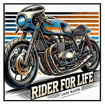 Artwork thumbnail, Cafe Racer Rider For Life by Lucid-Threadz