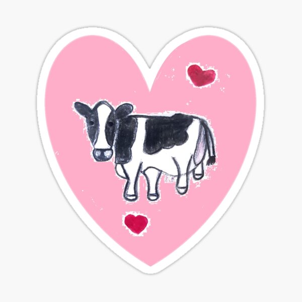 Vista previa del artículo con la obra «Sticker Vaca», diseñado y vendido por Ilustraciones, Maria .