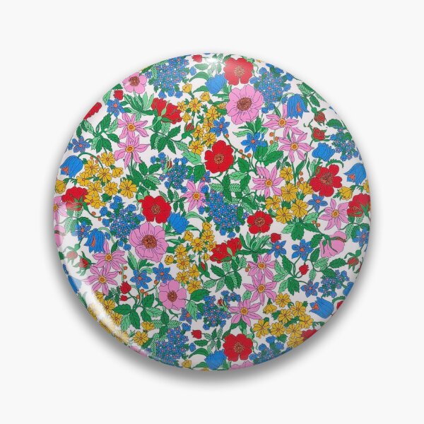 Item preview, Fabric decorated with red flowers designed and sold by Yonacreation.