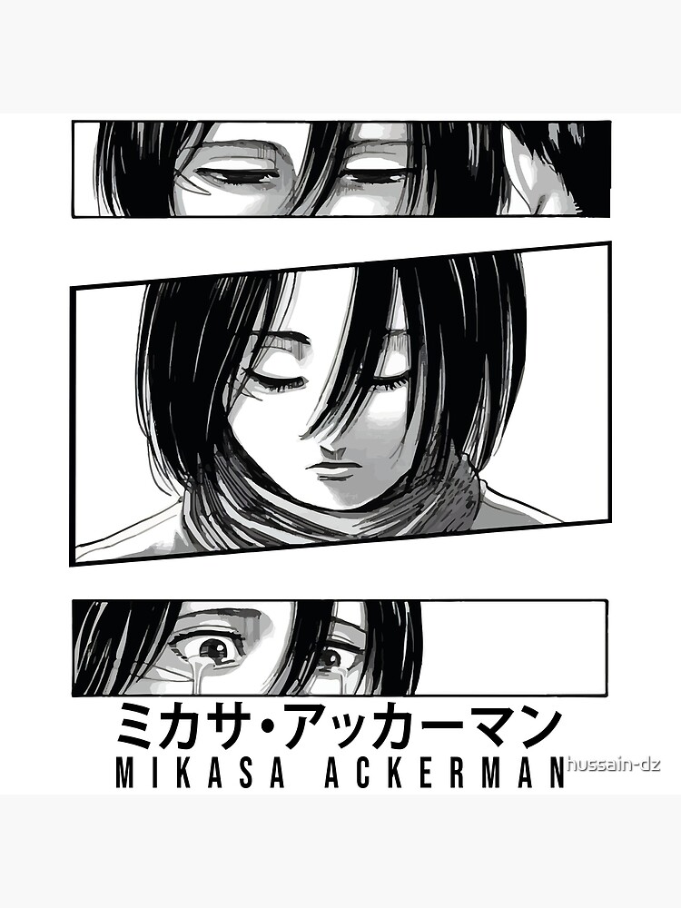 Aot Mikasa Black And White Mikasa Ackerman Attack On Titan SVG
