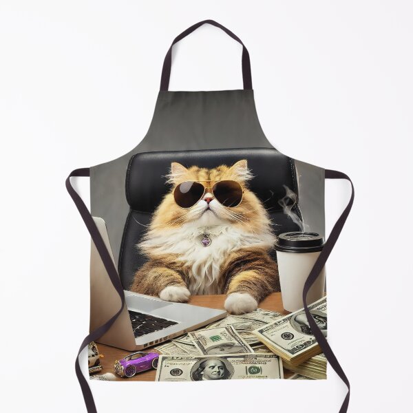 Item preview, Don of Dollars: Mafia Boss Cat at Computer designed and sold by RK - Shop.