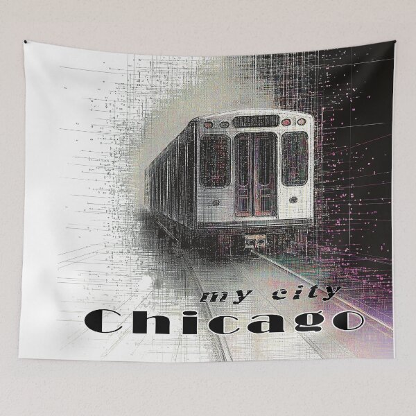 Item preview, Downtown City Center Chicago railroad designed and sold by JanChryzostom.