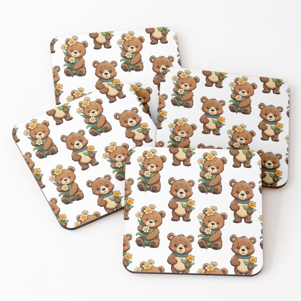Item preview, Teddy Bear Pattern Design - White  designed and sold by PatternTitan.