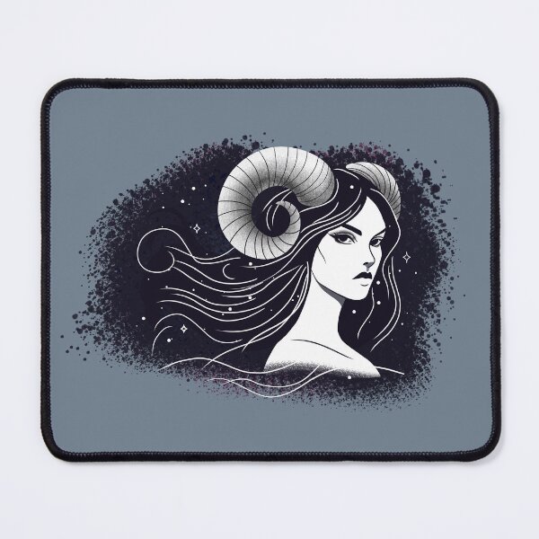 Item preview, Ariella the Aries - Slate Gray designed and sold by MaryAura.