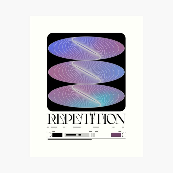Aperçu de l'œuvre Répétition : la beauté des motifs créée et vendue par Chromesthezia.