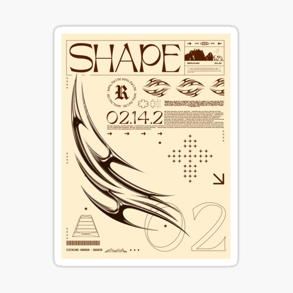 Artikel-Vorschau von SHAPE: Der ästhetische Code, designt und verkauft von Chromesthezia.