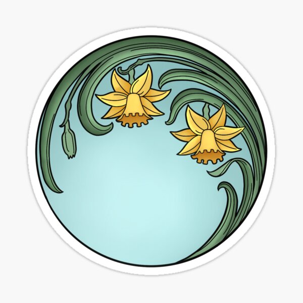 Vista previa del artículo con la obra «Narcisos de la Belle Epoque», diseñado y vendido por sundayouthlines.