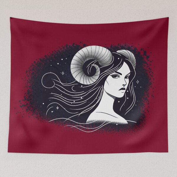 Item preview, Ariella the Aries - Burgundy designed and sold by MaryAura.