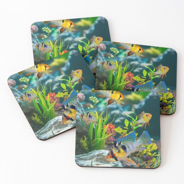 Item preview, German Blue Rams Cichlids Aquarium Fish Tank Wall Art  designed and sold by Aquarium Eclipse.
