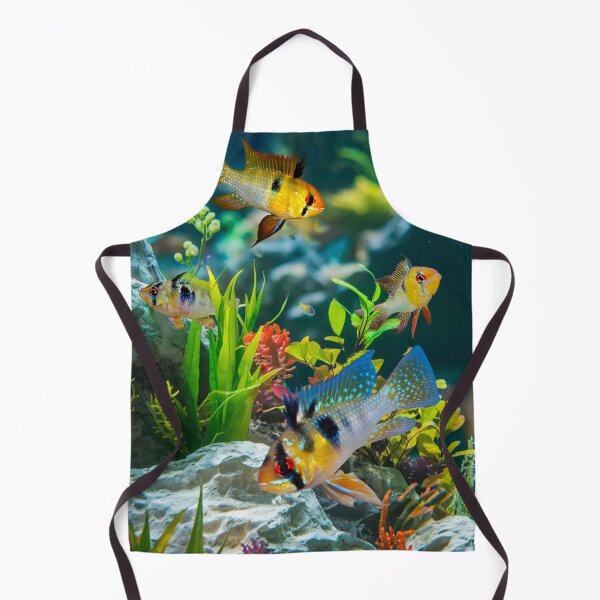 Item preview, German Blue Rams Cichlids Aquarium Fish Tank Wall Art designed and sold by Aquarium Eclipse.