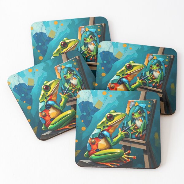 Item preview, “Reflections in Green: A Frog’s Perspective” designed and sold by PresciousPrintz.