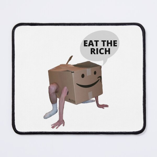 Item preview, Eat The Rich Amazon Box Man designed and sold by maxamillionbux.