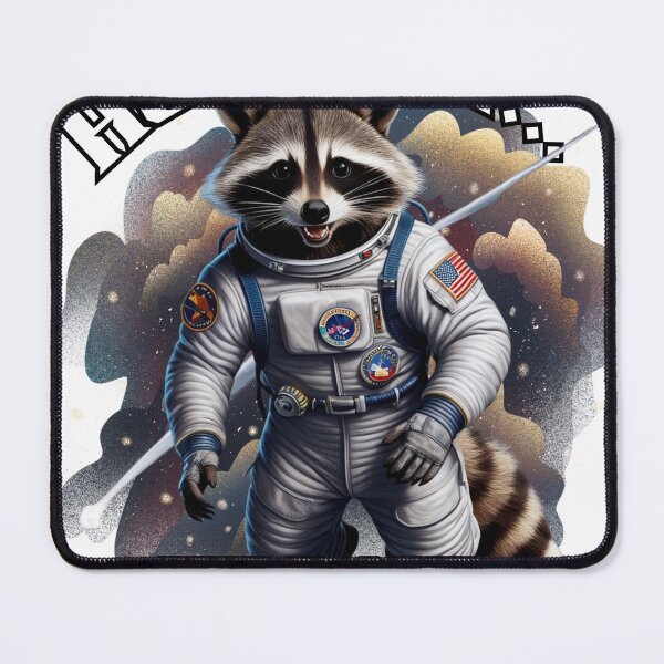 Item preview, Hilarious Astronaut Raccoon - 'Houston... We Have A Raccoon!' Design designed and sold by AdaMerch.