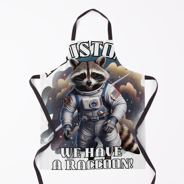 Item preview, Hilarious Astronaut Raccoon - 'Houston... We Have A Raccoon!' Design designed and sold by AdaMerch.