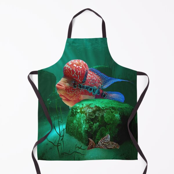 Item preview, Flowerhorn Cichlid Large Cichlid Aquarium Fish Tank Wall Art designed and sold by Aquarium Eclipse.