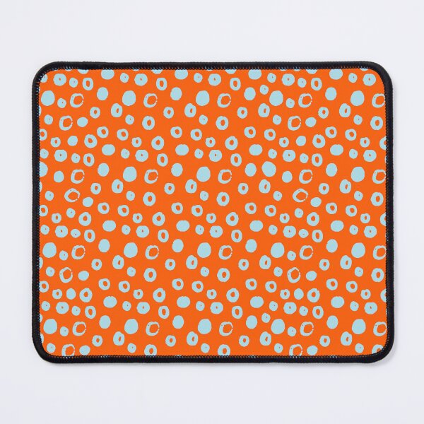 Item preview, Circles and Dots Pattern Dolled Up Aesthetic Orange and Light Blue designed and sold by Itaya Art.