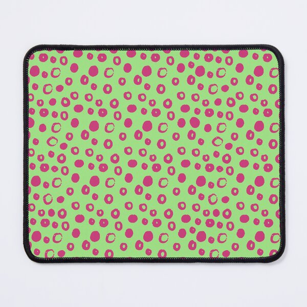 Item preview, Circles and Dots Pattern Dolled Up Aesthetic Vivid Pink and Lime Green designed and sold by Itaya Art.