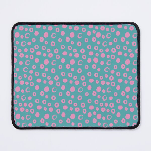 Item preview, Circles and Dots Pattern Dolled Up Aesthetic Pink on Blue designed and sold by Itaya Art.